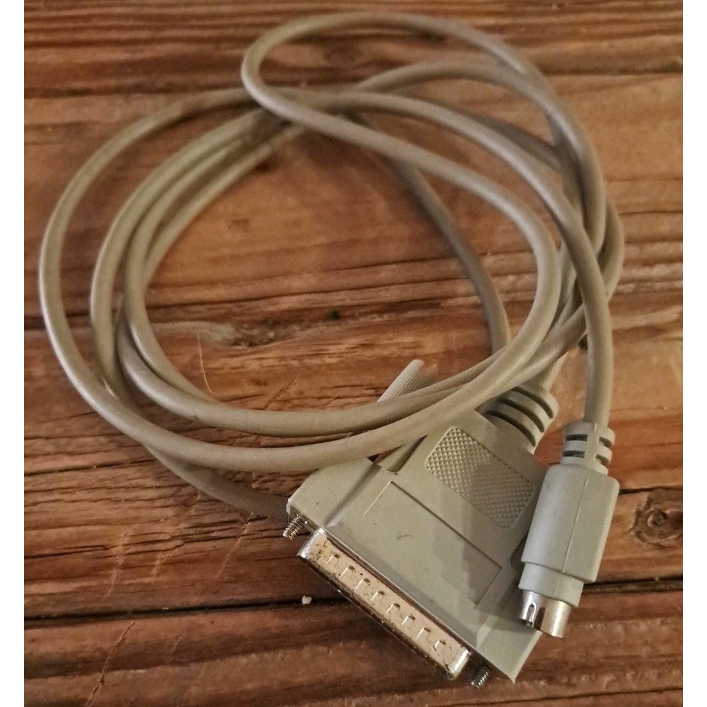 Vintage DB25 Pin Male to DB8 Pin male Cable (?) For Apple Mac